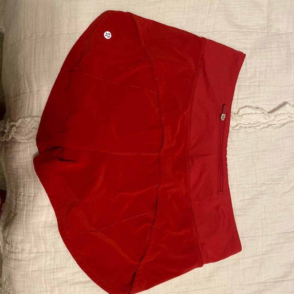 Red Lululemon Shorts